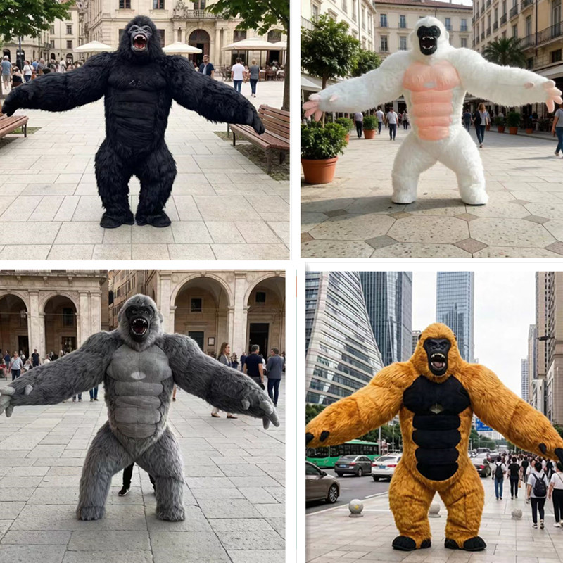 Inflatable Dinosaur Costume Adult - Nadmuchiwany kostium maskotki goryla na przyjęcie