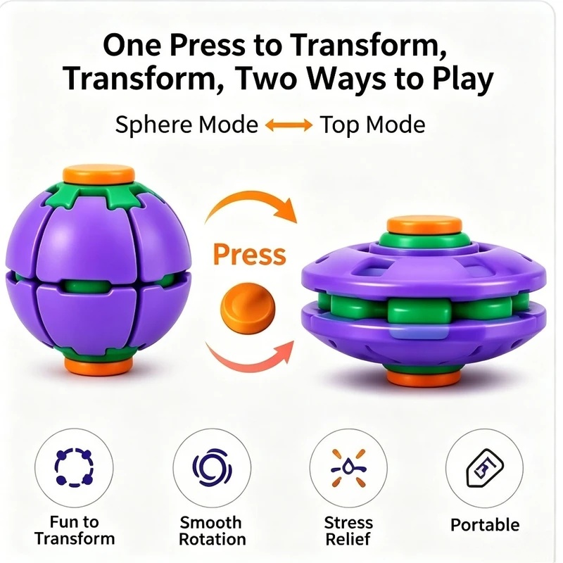 1 szt. Transformujący się Spin – Novelty Gifts recenzja i cena