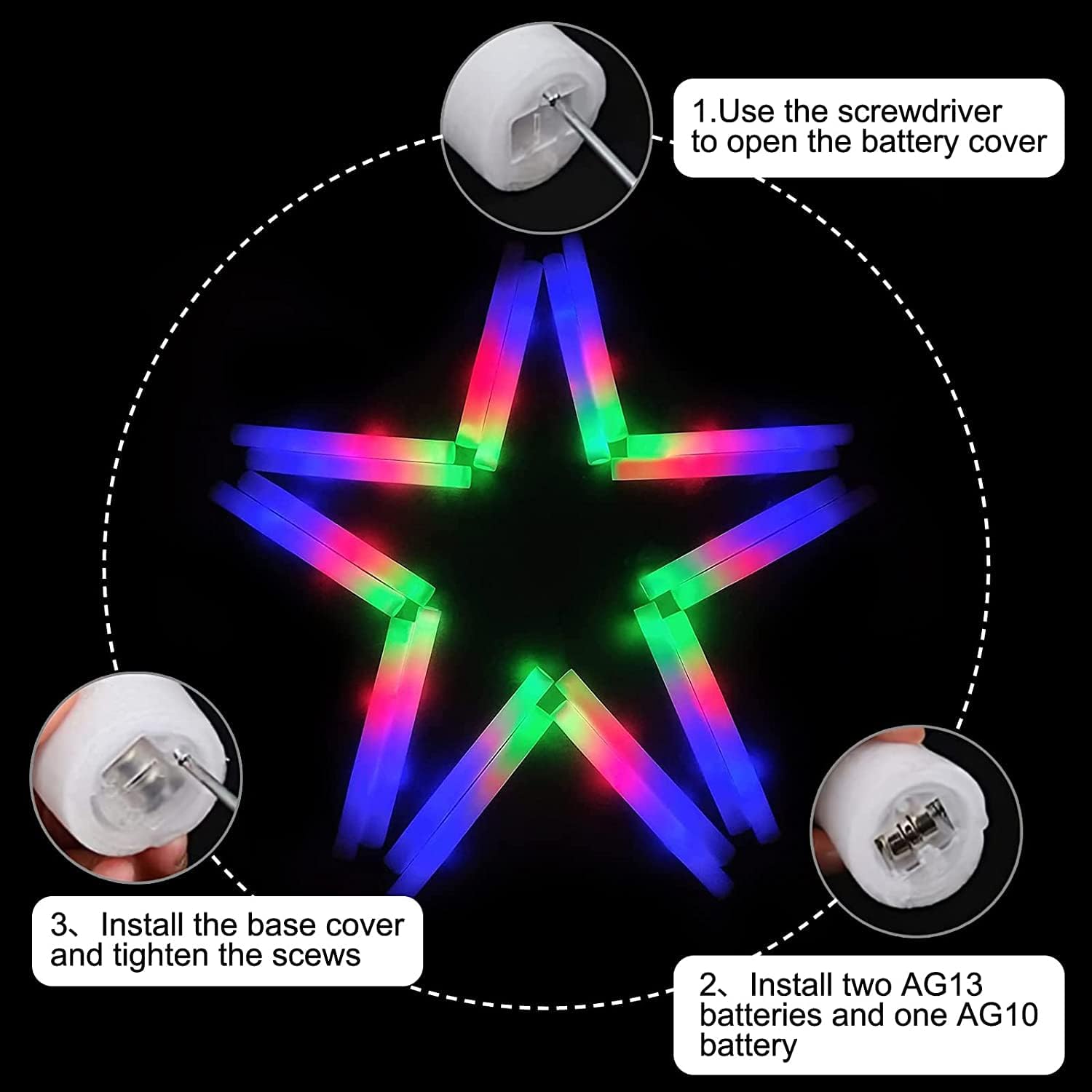 102 szt. LED-owych pałeczek pi – Glow In The Dark Party Glasses recenzja i cena