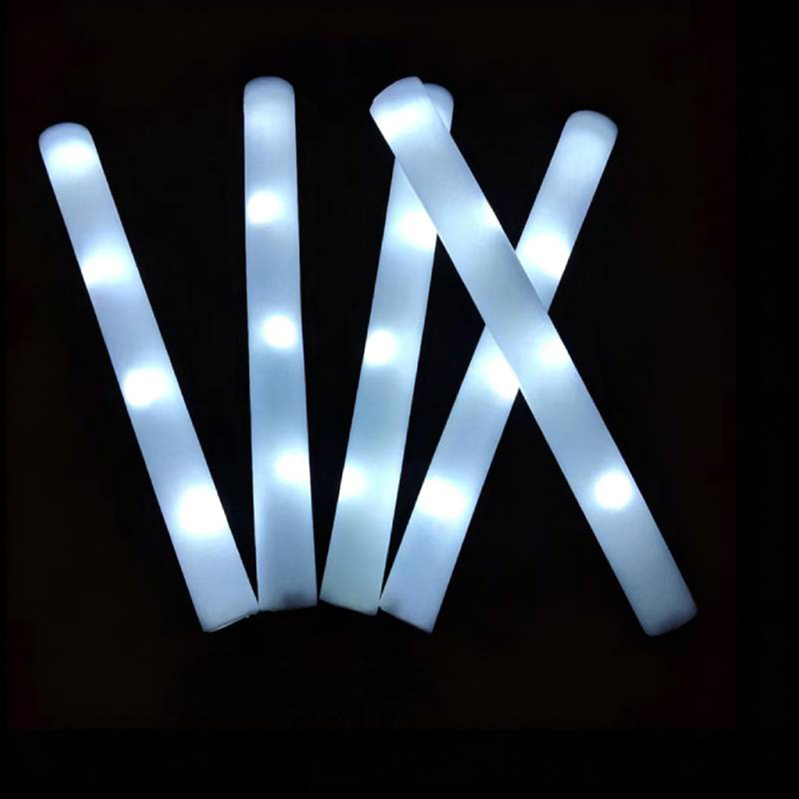 Wielorazowe, białe, piankowe p – Flashing Led Foam Sticks Party recenzja i cena